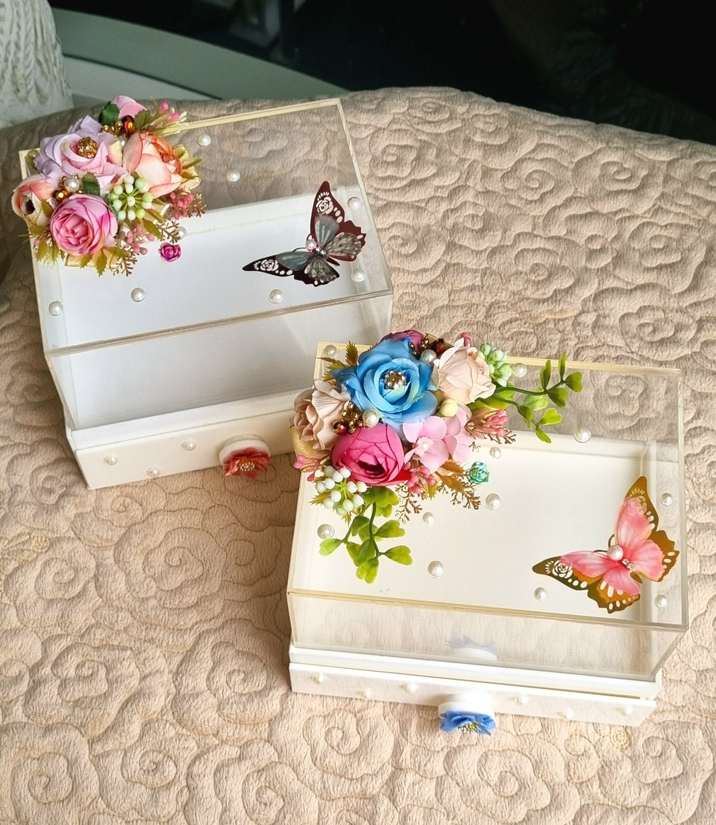 Boxes with Lid & Drawer